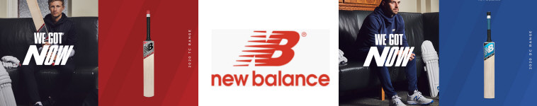 New Balance cricket bats, footwear and cricket equipment from cricketsupplies.com.