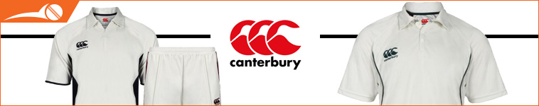 Canterbury cricket clothing and cricket accessories from cricketsupplies.com.