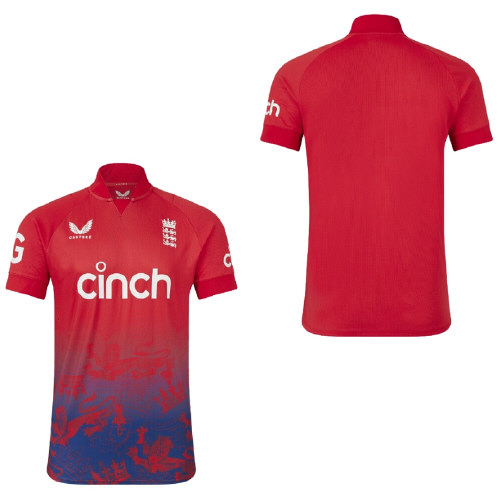2023 England Castore T20 Cricket Shirt - Snr
