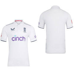2023 England Castore Ashes Test Cricket Shirt -Jnr