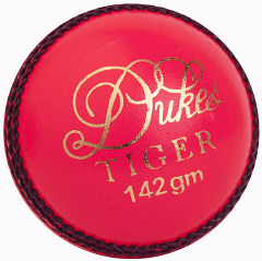 Dukes Junior Tiger Cricket Ball - Pink