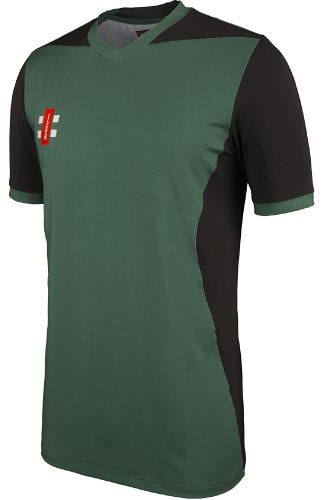 GN Pro Performance T20 Green Cricket Shirt Short Sleeve Royal Snr 