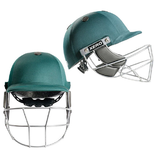 Hunts County Xero Cricket Helmet Green - Snr