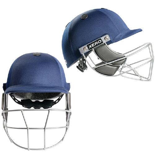 Hunts County Xero Cricket Helmet Navy - Snr