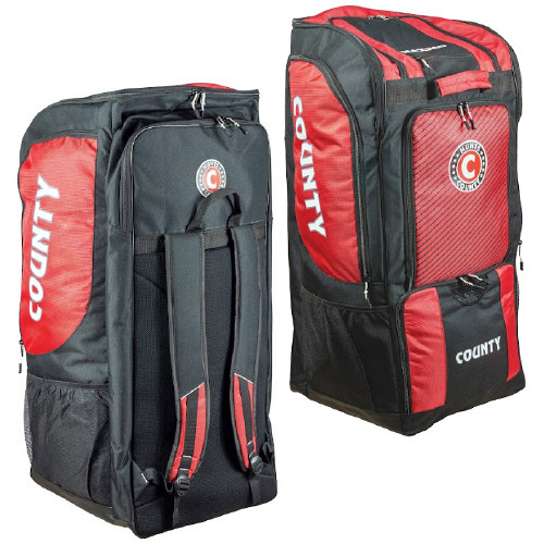 Hunts County Maximo Duffle Cricket Bag 2024 - Black/Red