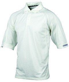 ProStar Solar Short Sleeve Cricket Shirt Ivory - Jnr
