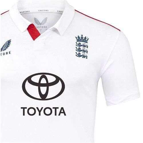 2025 England Castore Test Cricket Shirt Snr