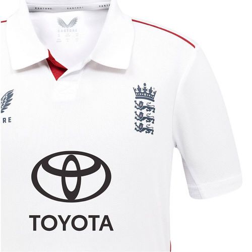 2025 England Castore Personalised Test Cricket Shirt Jnr