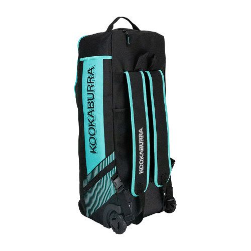 Kookaburra WD6000 Wheelie Duffle Cricket Kit Bag 2026 Black/Teal