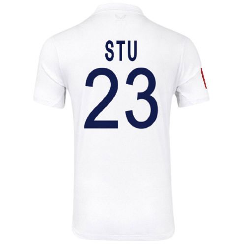 2025 England Castore Personalised Test Cricket Shirt Snr