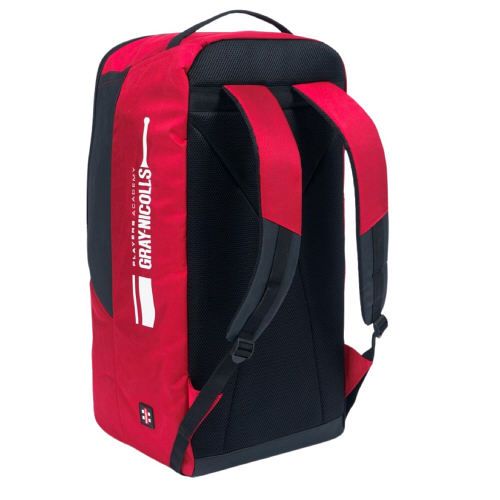 Gray Nicolls Players Academy Red Duffle Cricket Bag Back
