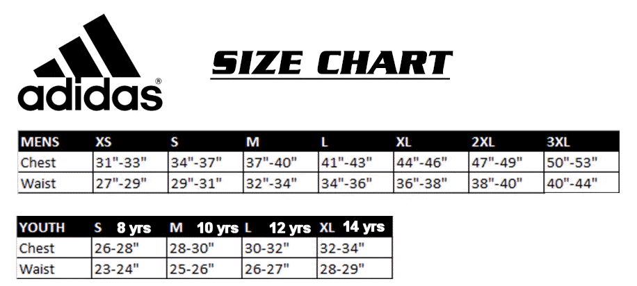 adidas clothing size guide