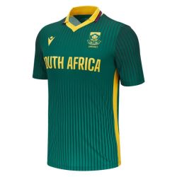 2025 South Africa Macron ODI Cricket Shirt Snr front