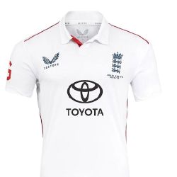 2025 England Castore Ashes Test Cricket Shirt Snr