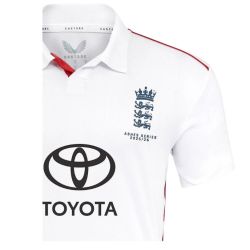 2025 England Castore Ashes Test Cricket Shirt Jnr