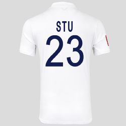 2025 England Castore Personalised Test Cricket Shirt Jnr back